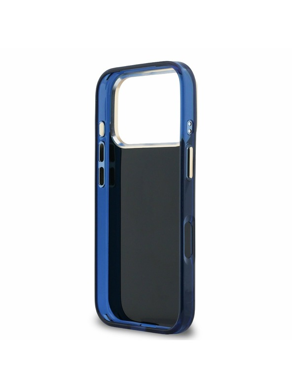 Guess Guess IML 4G Script Metal Logo Zadnji ovitek za iPhone 17 Pro Blue