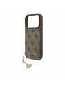 Guess Guess 4G Charm MagSafe Zadnji ovitek za iPhone 17 Pro Tone on Tone Brown
