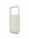 Guess Guess IML Flowers Allover Strap MagSafe Zadnji ovitek za iPhone 17 Pro Pink