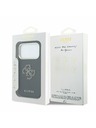 Guess Guess PU Resin Logo Zadnji ovitek za iPhone 17 Pro Black