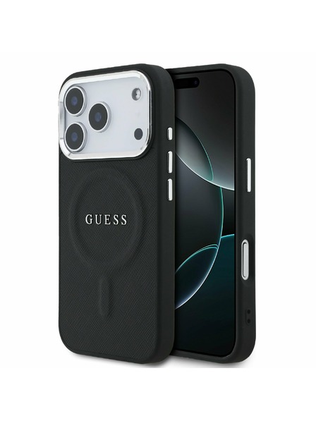 Guess Guess PU Saffiano MagSafe Zadnji ovitek za iPhone 17 Pro Black