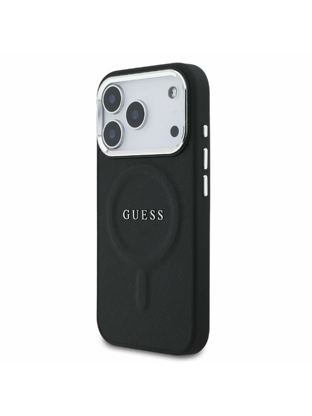 Guess Guess PU Saffiano MagSafe Zadnji ovitek za iPhone 17 Pro Black