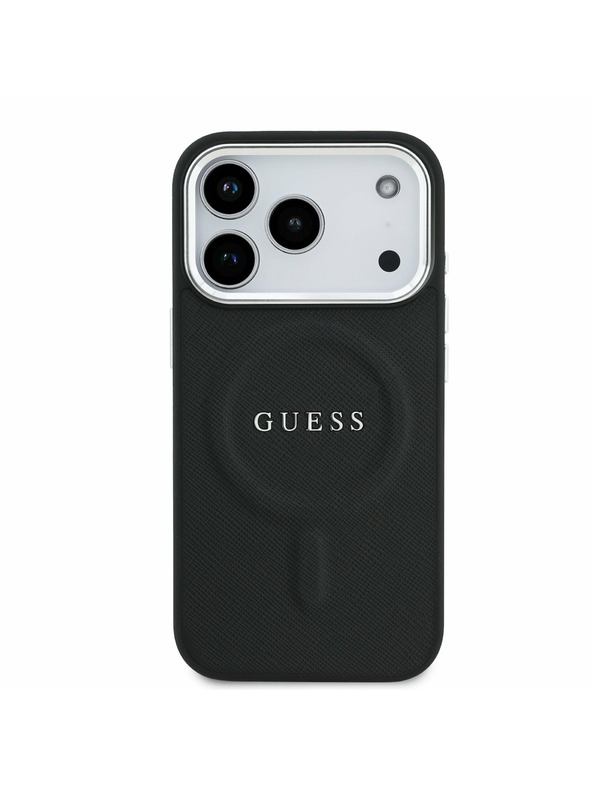 Guess Guess PU Saffiano MagSafe Zadnji ovitek za iPhone 17 Pro Black