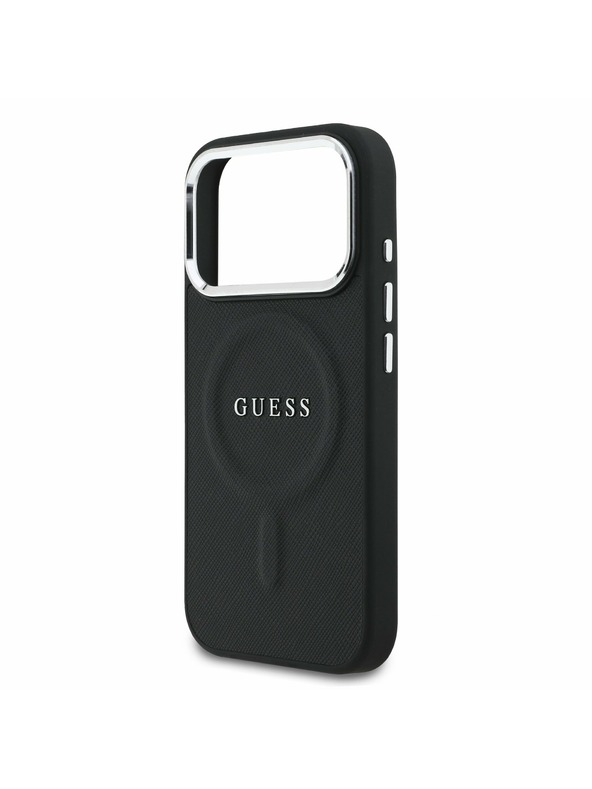 Guess Guess PU Saffiano MagSafe Zadnji ovitek za iPhone 17 Pro Black