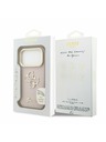 Guess Guess PU Grained 4G Logo Stand Camera Frame Zadnji ovitek za iPhone 17 Pro Pink