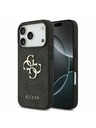 Guess Guess PU 4G Metal Logo Zadnji ovitek za iPhone 17 Pro Grey
