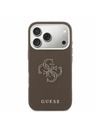 Guess Guess PU Resin Logo Zadnji ovitek za iPhone 17 Pro Brown