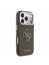 Guess Guess PU Resin Logo Zadnji ovitek za iPhone 17 Pro Brown