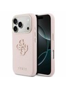 Guess Guess PU Resin Logo Zadnji Ovitek za iPhone 17 Pro Pink