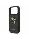 Guess Guess PU 4G Metal Logo Strap Zadnji Ovitek za iPhone 17 Pro Black