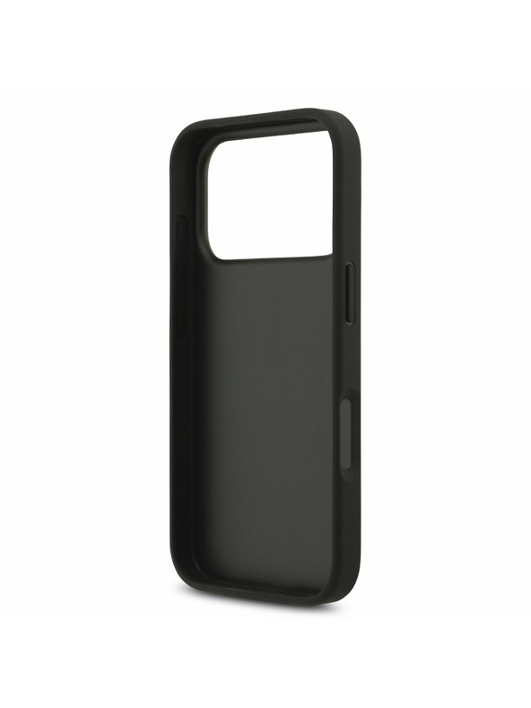 Guess Guess PU 4G Metal Logo Strap Zadnji Ovitek za iPhone 17 Pro Black