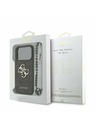 Guess Guess PU 4G Metal Logo Strap Zadnji Ovitek za iPhone 17 Pro Black