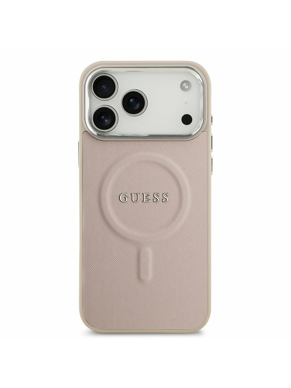 Guess Guess PU Saffiano MagSafe Zadnji Ovitek za iPhone 17 Pro Pink