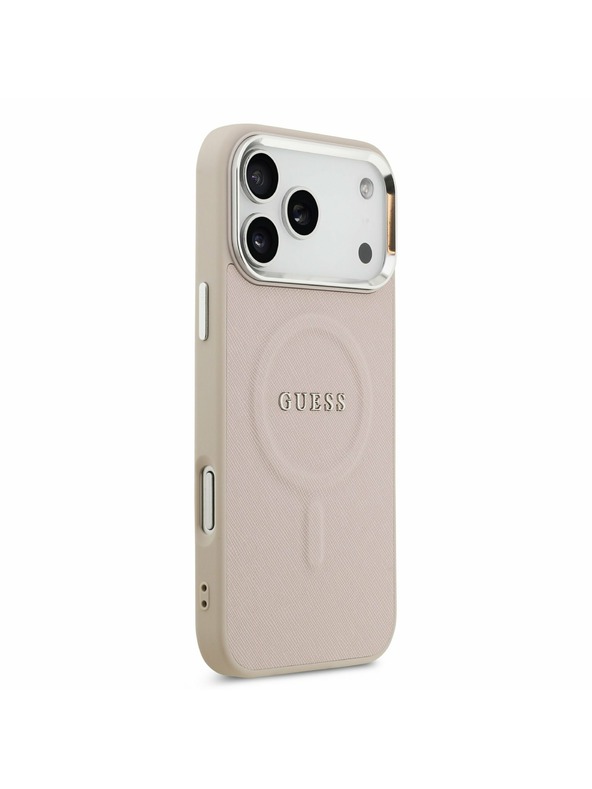 Guess Guess PU Saffiano MagSafe Zadnji Ovitek za iPhone 17 Pro Pink
