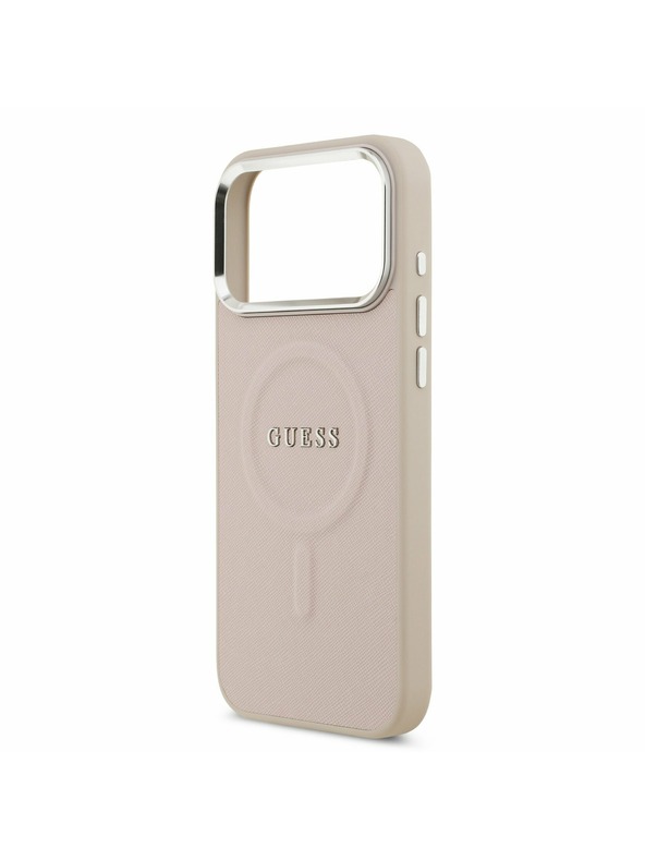 Guess Guess PU Saffiano MagSafe Zadnji Ovitek za iPhone 17 Pro Pink