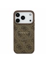 Guess Guess PU Leather 4G Colored Ring MagSafe Zadnji Ovitek za iPhone 17 Pro Brown