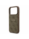 Guess Guess PU Leather 4G Colored Ring MagSafe Zadnji Ovitek za iPhone 17 Pro Brown