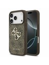 Guess Guess PU 4G Metal Logo Zadnji Ovitek za iPhone 17 Pro Brown