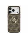 Guess Guess PU 4G Metal Logo Zadnji Ovitek za iPhone 17 Pro Brown