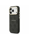 Guess Guess PU Leather 4G Gold Frame MagSafe Zadnji Ovitek za iPhone 17 Pro Black