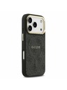 Guess Guess PU Leather 4G Gold Frame MagSafe Zadnji Ovitek za iPhone 17 Pro Black