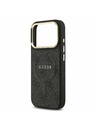 Guess Guess PU Leather 4G Gold Frame MagSafe Zadnji Ovitek za iPhone 17 Pro Black