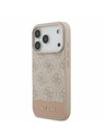 Guess Guess PU 4G Stripe Zadnji Ovitek za iPhone 17 Pro Pink