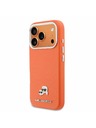 Karl Lagerfeld Karl Lagerfeld PU Karl and Choupette Heads Pins MagSafe Zadnji Ovitek za iPhone 17 Pro Orange