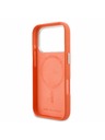 Karl Lagerfeld Karl Lagerfeld PU Karl and Choupette Heads Pins MagSafe Zadnji Ovitek za iPhone 17 Pro Orange