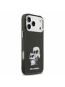 Karl Lagerfeld Karl Lagerfeld IML Aquarelle Karl and Choupette Zadnji Ovitek za iPhone 17 Pro Black