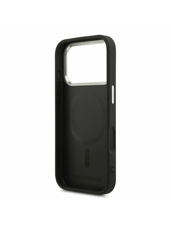 Karl Lagerfeld Karl Lagerfeld PU RSG Logo MagSafe Zadnji Ovitek za iPhone 17 Pro Black