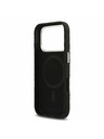 Karl Lagerfeld Karl Lagerfeld Grained PU Repeated Logo MagSafe Zadnji Ovitek za iPhone 17 Pro Black