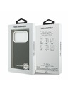 Karl Lagerfeld Karl Lagerfeld Grained PU Repeated Logo MagSafe Zadnji Ovitek za iPhone 17 Pro Black