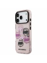 Karl Lagerfeld Karl Lagerfeld IML Multi K&CH Heads Zadnji Ovitek za iPhone 17 Pro Pink