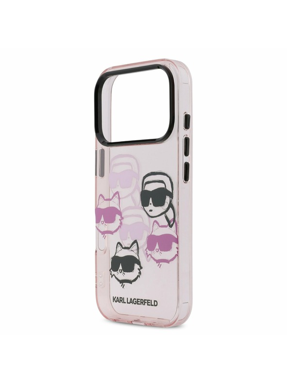 Karl Lagerfeld Karl Lagerfeld IML Multi K&CH Heads Zadnji Ovitek za iPhone 17 Pro Pink