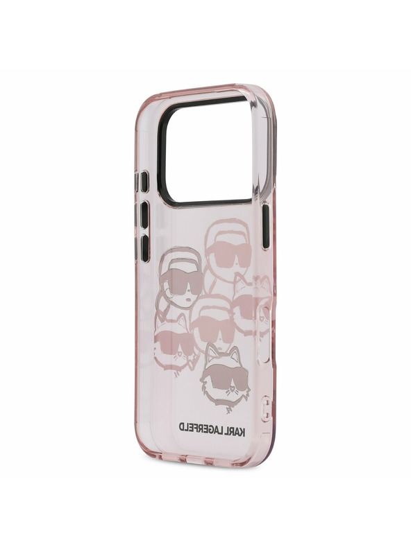 Karl Lagerfeld Karl Lagerfeld IML Multi K&CH Heads Zadnji Ovitek za iPhone 17 Pro Pink