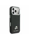 Karl Lagerfeld Karl Lagerfeld PU Karl and Choupette Heads Pins MagSafe Zadnji Ovitek za iPhone 17 Pro Black