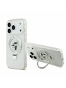 Karl Lagerfeld Karl Lagerfeld Ringstand Karl and Choupette MagSafe Zadnji Ovitek za iPhone 17 Pro White