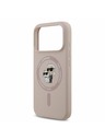 Karl Lagerfeld Karl Lagerfeld Liquid Silicone Karl and Choupette MagSafe Zadnji Ovitek za iPhone 17 Pro Pink