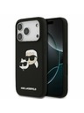 Karl Lagerfeld Karl Lagerfeld Liquid Silicone Double Heads MagSafe Zadnji Ovitek za iPhone 17 Pro Black