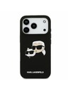 Karl Lagerfeld Karl Lagerfeld Liquid Silicone Double Heads MagSafe Zadnji Ovitek za iPhone 17 Pro Black