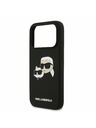 Karl Lagerfeld Karl Lagerfeld Liquid Silicone Double Heads MagSafe Zadnji Ovitek za iPhone 17 Pro Black