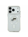 Karl Lagerfeld Karl Lagerfeld IML K&CH Heads Metal Frame MagSafe Zadnji Pokrov za iPhone 17 Pro Transparent