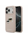 Karl Lagerfeld Karl Lagerfeld Liquid Silicone Double Heads MagSafe Zadnji Pokrov za iPhone 17 Pro Pink