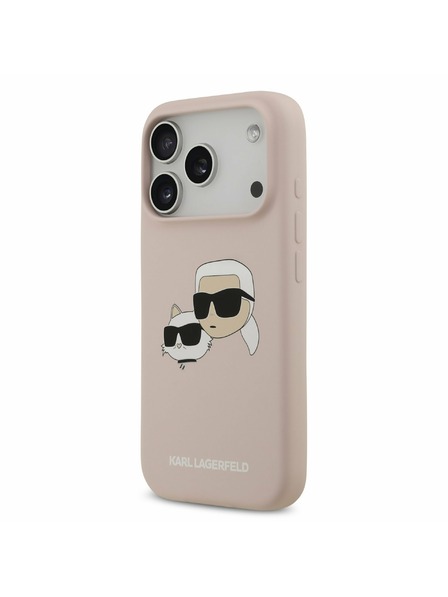 Karl Lagerfeld Karl Lagerfeld Liquid Silicone Double Heads MagSafe Zadnji Pokrov za iPhone 17 Pro Pink