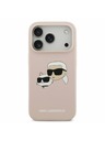 Karl Lagerfeld Karl Lagerfeld Liquid Silicone Double Heads MagSafe Zadnji Pokrov za iPhone 17 Pro Pink