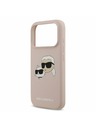 Karl Lagerfeld Karl Lagerfeld Liquid Silicone Double Heads MagSafe Zadnji Pokrov za iPhone 17 Pro Pink