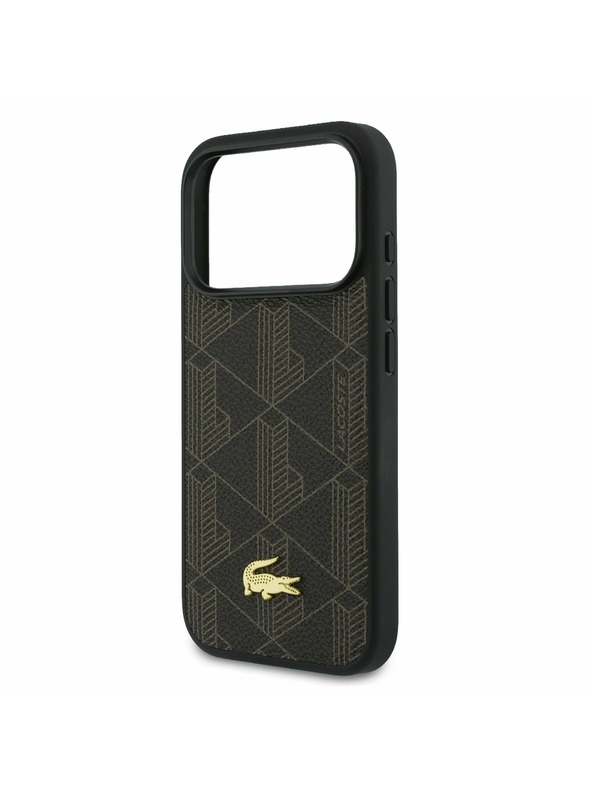 Lacoste Lacoste PVC Blend MagSafe Zadnji Pokrov + Denarnica za iPhone 17 Pro Brown