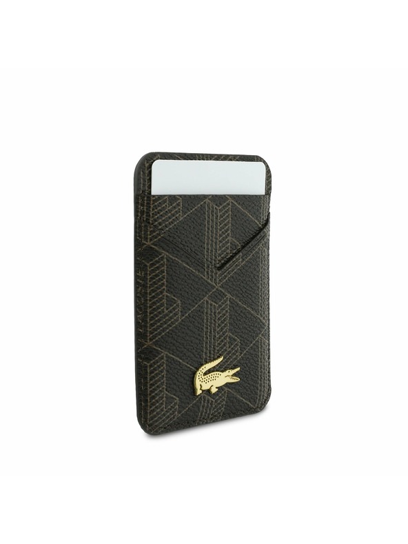 Lacoste Lacoste PVC Blend MagSafe Zadnji Pokrov + Denarnica za iPhone 17 Pro Brown