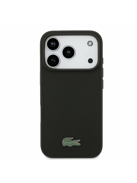 Lacoste Lacoste Iconic Petit Pique MagSafe Zadnji Pokrov + Denarnica za iPhone 17 Pro Black